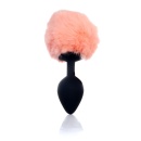 Plug-Jewellery Silicon PLUG - Bunny Tail - Black-Peach - 1
