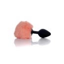 Plug-Jewellery Silicon PLUG - Bunny Tail - Black-Peach - 3