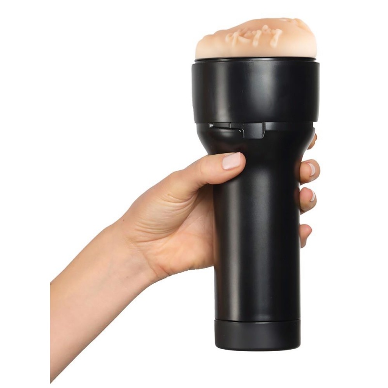 Masturbator waginalny Feel Kayley Gunner - manualna obudowa ABS z wymienną wkładką TPE o teksturze spiralno-żebrowanej, 22 cm - 6