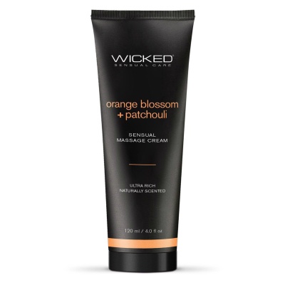 WICKED SENSUAL MASSAGE CREAM 120ML ORANGE BLOSSOM AND PATCHOULI SCENTED - 1