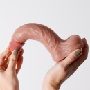 Dildo silikonowe Inviktus 8,5 (22 cm) kolor cielisty - 6