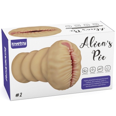 Masturbator Alien's Pie 2 23 cm Beżowy - 1