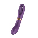 Wibrator Flicking Dual G-Spot z podwójnym silnikiem i ruchomym języczkiem stymulującym - 1
