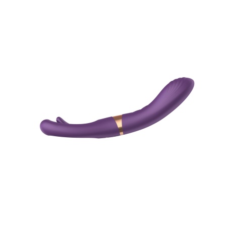 Wibrator Flicking Dual G-Spot z podwójnym silnikiem i ruchomym języczkiem stymulującym - 3