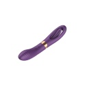 Wibrator Flicking Dual G-Spot z podwójnym silnikiem i ruchomym języczkiem stymulującym - 4
