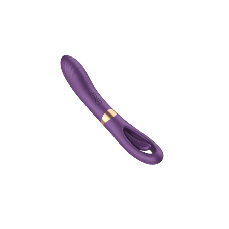 Wibrator Flicking Dual G-Spot z podwójnym silnikiem i ruchomym języczkiem stymulującym - 5