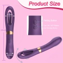 Wibrator Flicking Dual G-Spot z podwójnym silnikiem i ruchomym języczkiem stymulującym - 8