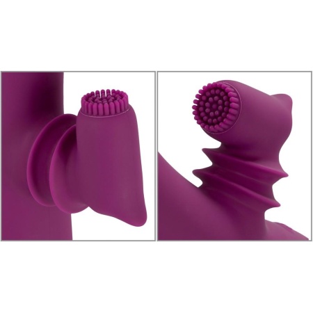 Wibrator Javida 2 Function - dwufunkcyjny: ruchome ramię do stymulacji łechtaczki, 8 trybów wibracji, 22,3 cm - 4