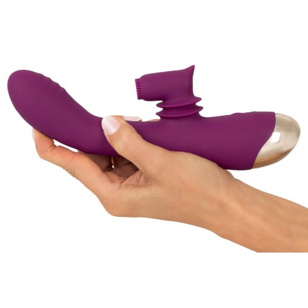 Wibrator Javida 2 Function - dwufunkcyjny: ruchome ramię do stymulacji łechtaczki, 8 trybów wibracji, 22,3 cm - 8