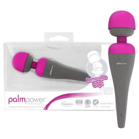 Masażer osobisty PalmPower Massager z elastyczną głowicą 4 cm i wielostopniową regulacją wibracji, 19,5 cm - 3