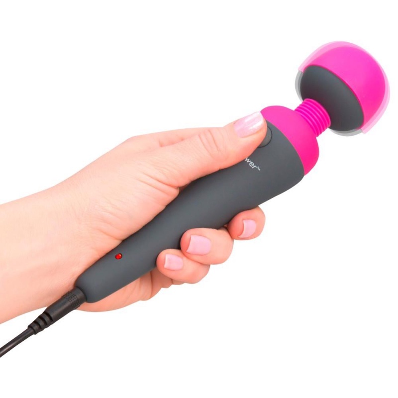 Masażer osobisty PalmPower Massager z elastyczną głowicą 4 cm i wielostopniową regulacją wibracji, 19,5 cm - 6