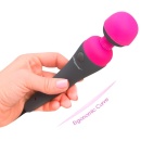 Masażer osobisty PalmPower Massager z elastyczną głowicą 4 cm i wielostopniową regulacją wibracji, 19,5 cm - 7
