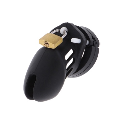 Chastity Cock Cage Silicone S Black - 1