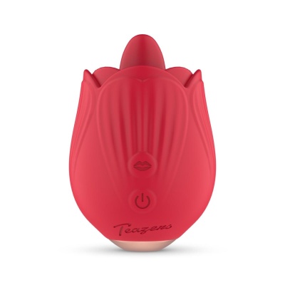 Teazers Rose Vibrator - Licking and Vibrating - 1 2