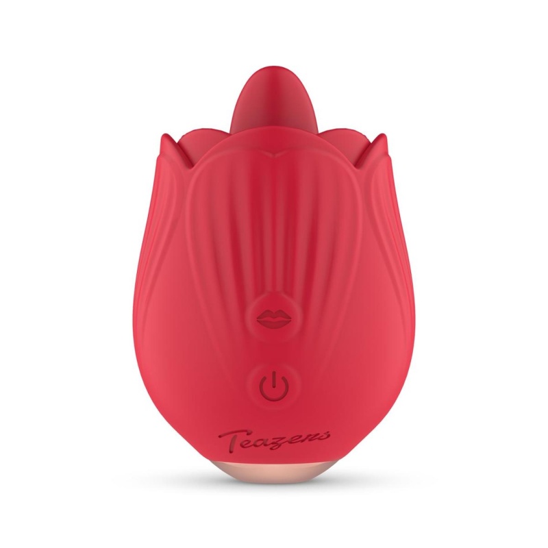 Teazers Rose Vibrator - Licking and Vibrating - 2