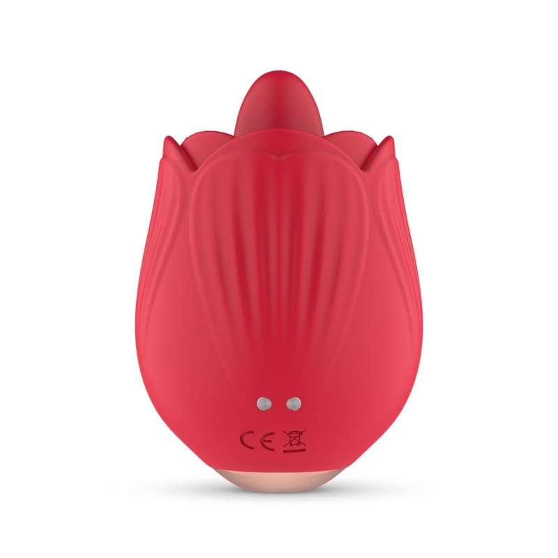 Teazers Rose Vibrator - Licking and Vibrating - 4