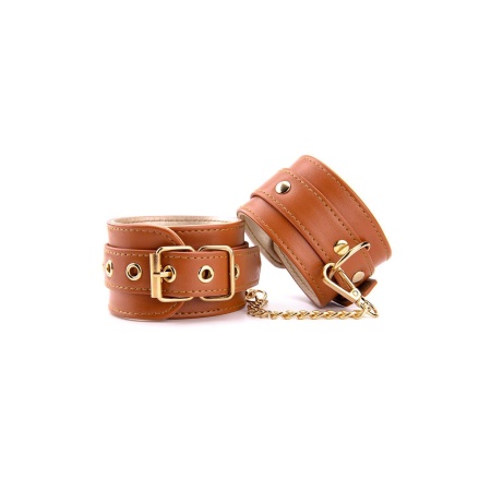 BLAZE ELITE ANKLE CUFFS COGNAC VEGAN LEATHER - 2