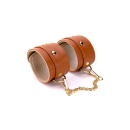 BLAZE ELITE ANKLE CUFFS COGNAC VEGAN LEATHER - 3