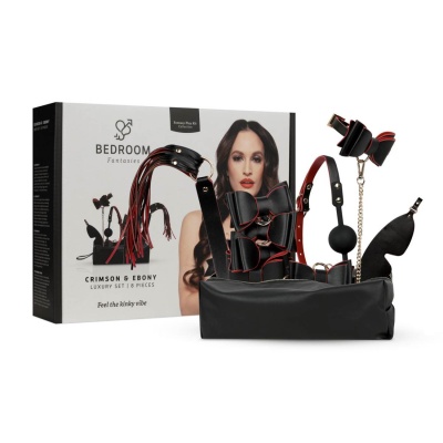 Bedroom Fantasy - 8 Piece Set Of SM Luxury Set Black - 1