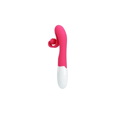 Wibrator i stymulator ROMANCE Pink - zakrzywiona, kompaktowa obudowa, teksturowana główka i 30 trybów wibracji - 1 2