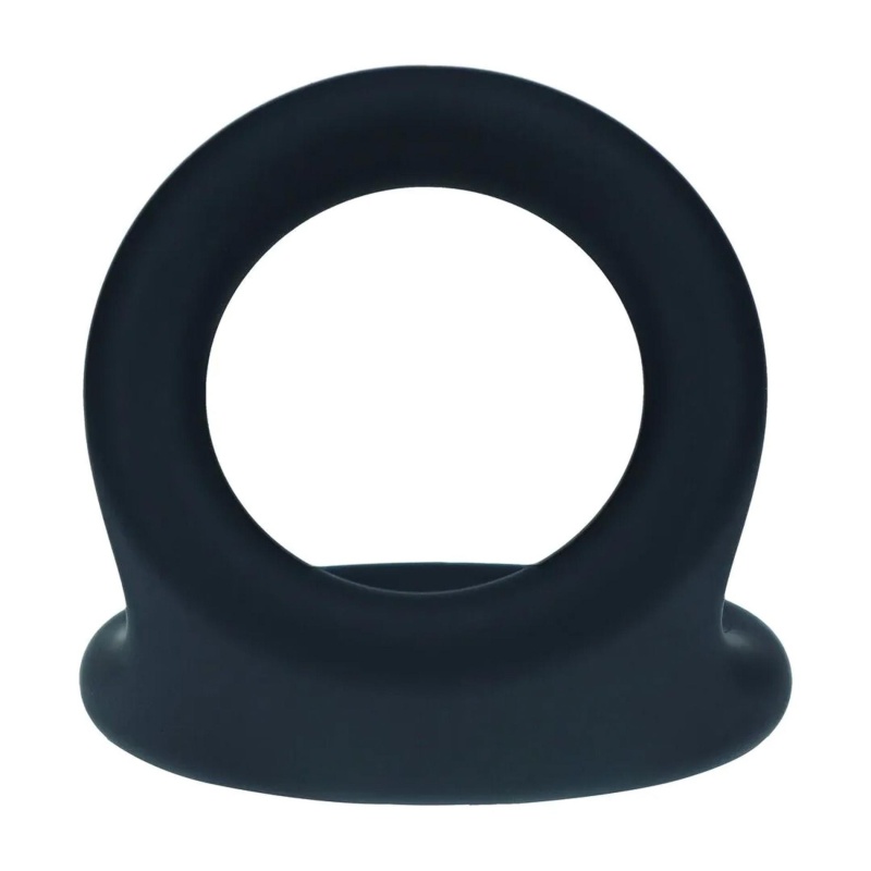 Double O Silicone Cockring - L - Black - 6
