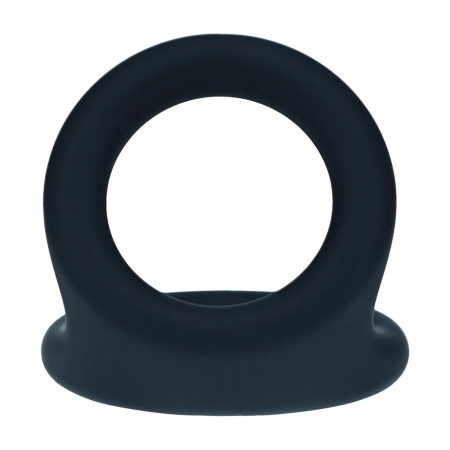Double O Silicone Cockring - L - Black - 6
