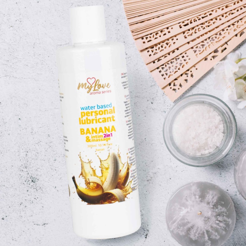 Wodny żel intymny i do masażu 2w1 Aroma Series Banana 300ml - 5