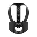Regulowany Harness Nagłowny Head Strap-On Black - Otwór Montażowy, PU i Żelazo, 81 cm - 1