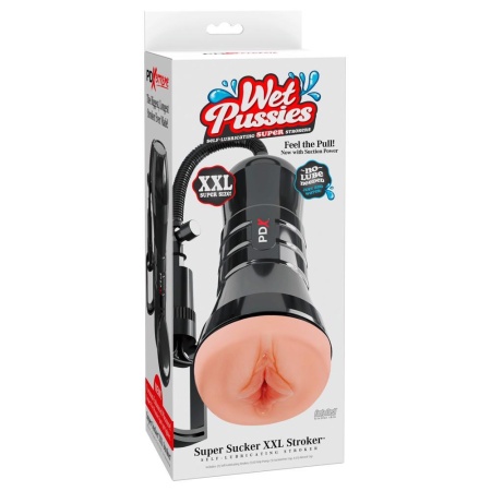 Masturbator Super Sucker XXL Light – regulowana pompa próżniowa, długość 27,3 cm - 1
