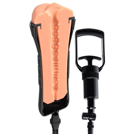 Masturbator Super Sucker XXL Light – regulowana pompa próżniowa, długość 27,3 cm - 5