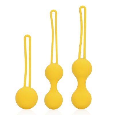 Kegel Ball Exercise Set - Lemonade Yellow - 1