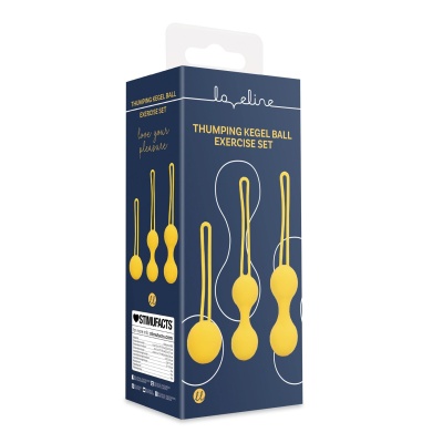 Kegel Ball Exercise Set - Lemonade Yellow - 1 2