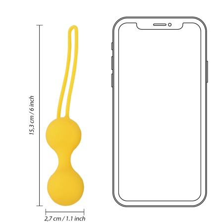 Kegel Ball Exercise Set - Lemonade Yellow - 10