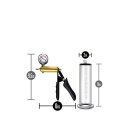 Pompa próżniowa do penisa Performance VX6 z manometrem mmHg i mosiężnym pistoletem, cylinder 22,8 cm - 3