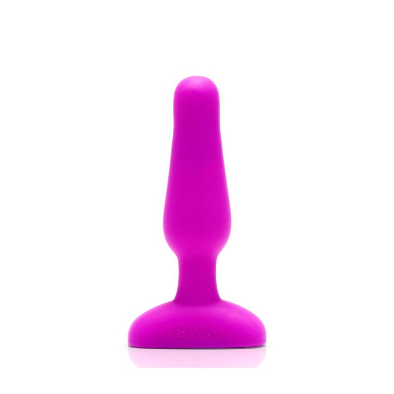 Korek analny Novice Plug Fuchsia - wibrujący, zdalnie sterowany, silikonowy, 8,5 cm - 2