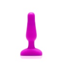 Korek analny Novice Plug Fuchsia - wibrujący, zdalnie sterowany, silikonowy, 8,5 cm - 2