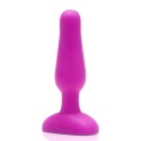 Korek analny Novice Plug Fuchsia - wibrujący, zdalnie sterowany, silikonowy, 8,5 cm - 3