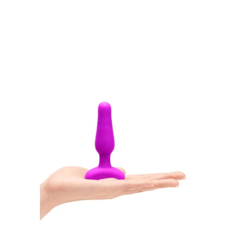 Korek analny Novice Plug Fuchsia - wibrujący, zdalnie sterowany, silikonowy, 8,5 cm - 4