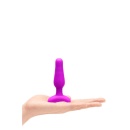 Korek analny Novice Plug Fuchsia - wibrujący, zdalnie sterowany, silikonowy, 8,5 cm - 4