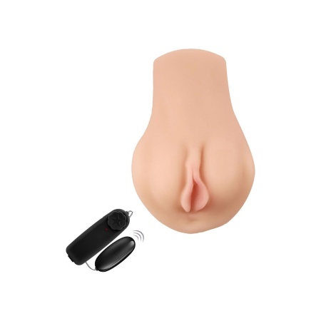 Masturbator EnLust Melanie - podwójne wejścia, wibrująca kulka, długość 16,5 cm - 2