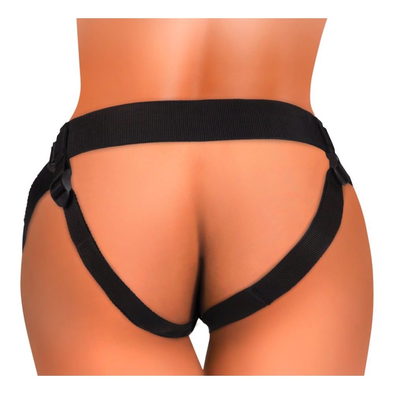 Zestaw strap-on Elite Comfy Silicone B Dock Kit z dildem 21 cm, silikon podwójnej gęstości, regulacja 61–137 cm - 4
