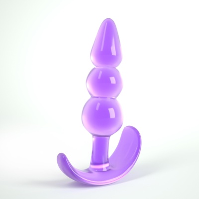 Korek analny The Plunger 9 cm długości 2,7 cm średnicy fioletowy - 1