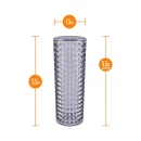 Masturbator Strokez Clear TPE o żebrowanej strukturze, otwarty, 13,9 cm - 3