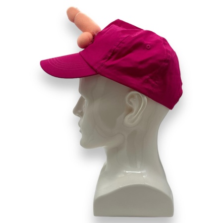 Różowa czapka imprezowa z pluszowym penisem na wieczór panieński - 3