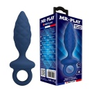 Korek analny Butt Plug with Loop Size M - teksturowany, 15,3 cm - 1