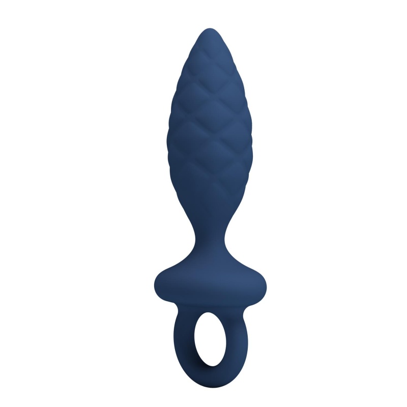 Korek analny Butt Plug with Loop Size M - teksturowany, 15,3 cm - 3
