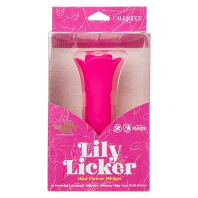 Masażer łechtaczkowy Lily Licker Mini Flower Flicker z wibracjami, 9,5 cm - 1 2