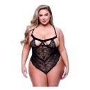 SEXY STRAPPY LACE TEDDY BLACK, QUEEN - 1
