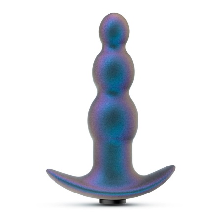 Korek analny Matrix Expedition Plug Lunar Blue - wibrujący, trójkulowy, silikon platynowany Puria®, 12 cm - 1