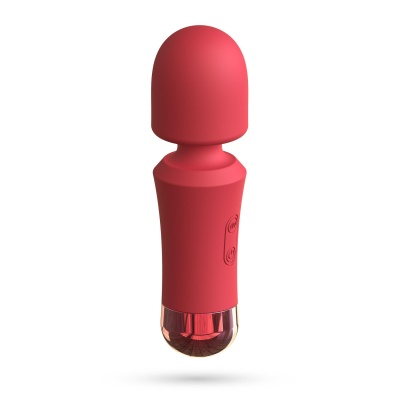 Mini wibrująca różdżka Wanda 12,5 cm (terakota) - 1 2